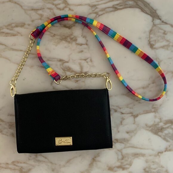 Betsey Johnson cat crossbody rainbow purse - Picture 3 of 5